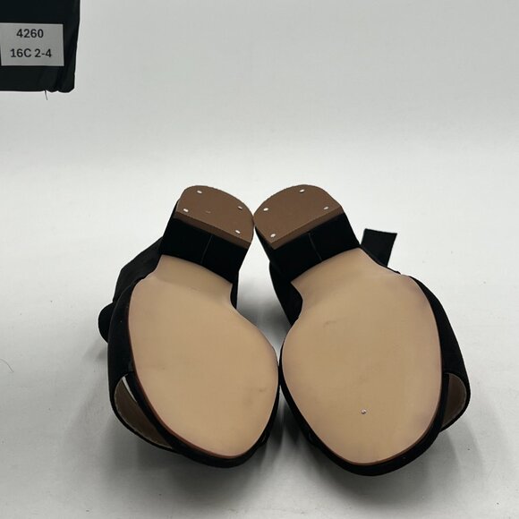 XYD Black Open-Toe Block Heel Sandals - Picture 7 of 8